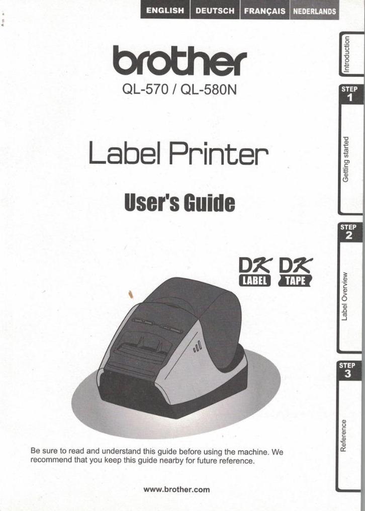 LABELPRINTER BROTHER, Computers en Software, Labelprinters, Gebruikt, Azerty, Etiket, Tape-label, Ophalen
