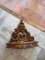 Antieke Barok Wandconsole met Fijn Houtsnijwerk, Ophalen, Zo goed als nieuw