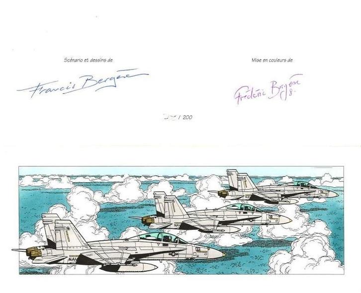 Ex-Libris Buck Danny ‘3 F-18 Hornets’ - Francis Bergèse, Boeken, Stripverhalen, Nieuw, Eén stripboek, Ophalen