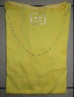 Gele dames T-shirt M.X.O. - maat XL - als NIEUW, Kleding | Dames, T-shirts, MXO, Zonder mouw, Ophalen of Verzenden, Zo goed als nieuw