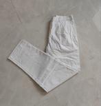 Elegante witte broek met plooien van 100% katoen. Maat L/44., Ophalen of Verzenden, Zo goed als nieuw, Wit, Beauchamp