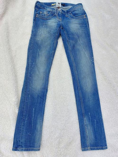 Lichtblauwe stoere skinny jeans van River Island, Kleding | Dames, Spijkerbroeken en Jeans, Gedragen, Overige jeansmaten, Blauw