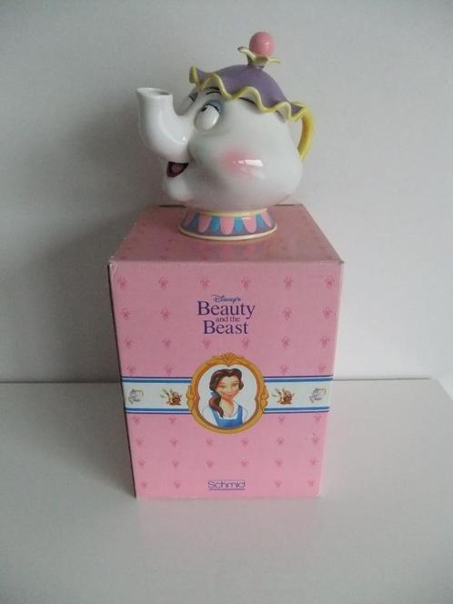 Disney mevrouw theepot, Verzamelen, Disney, Zo goed als nieuw, Beeldje of Figuurtje, Assepoester of Belle, Ophalen of Verzenden