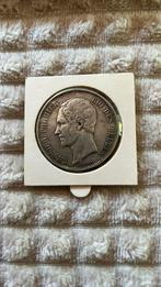 Officiële Zilveren medaille 5 frank uit 1853 Leopold I, Postzegels en Munten, Ophalen, Zilver