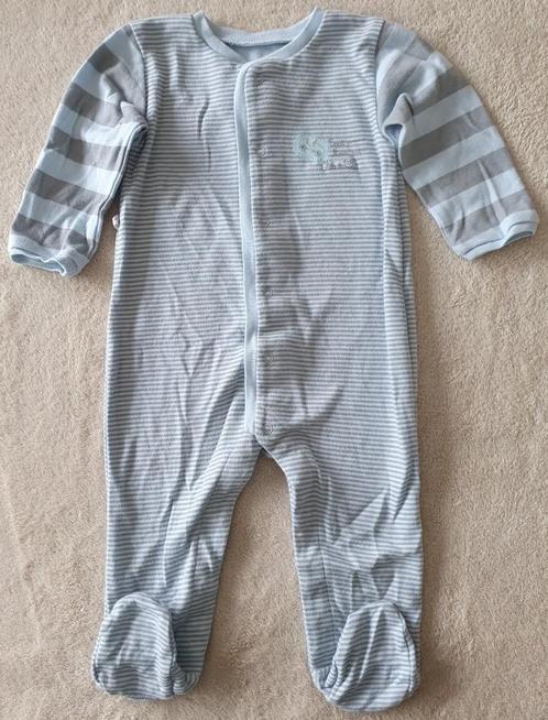 Pyjama grenouillère en coton bleu/gris - T9m - Absoba - NEUF, Enfants & Bébés, Vêtements de bébé | Taille 74, Neuf, Garçon ou Fille