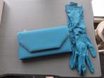 Ensemble pochette à main cérémonie et gants assortis, Handtassen en Accessoires, Overige Accessoires, Ophalen, Gebruikt