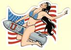 Pin Up Girl USA sticker #173, Verzamelen, Verzenden, Nieuw