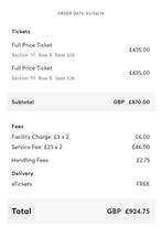 Concert Lady Gaga Londres 04/10/2025, Tickets en Kaartjes, Oktober
