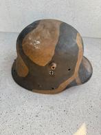 Wo1 Duitse helm camo, Verzamelen, Ophalen of Verzenden