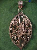 PENDENTIF EN ARGENT POINCON 925+PIERRES(CITRINES?), Enlèvement ou Envoi, Autres représentations, Utilisé, Argent