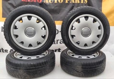 Audi A4 S4 winterwielen 16 inch velgen 8e6061027d, Auto-onderdelen, Banden en Velgen, Band(en), Winterbanden, 16 inch, Gebruikt