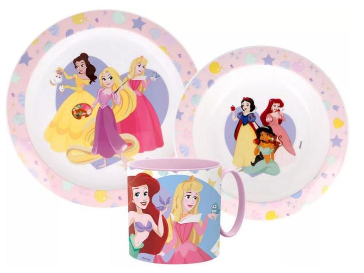 Disney Princess Kinderservies met Mok - Magnetron, Kinderen en Baby's, Overige Kinderen en Baby's, Nieuw, Ophalen of Verzenden