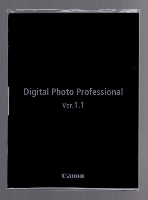 Digital Photo Professional V1.1 C50-2472-000 Logiciel CANON, Audio, Tv en Foto, Overige Audio, Tv en Foto, Zo goed als nieuw, Ophalen