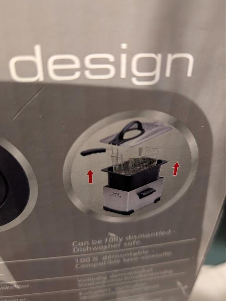 TEFAL friteuse., Elektronische apparatuur, Ventilatoren, Nieuw, Ophalen