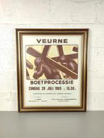 Oude affiche boetprocessie 1963, Verzamelen, Ophalen of Verzenden, Zo goed als nieuw