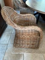 6 rotan stoelen voor binnen of buiten, Ophalen, Zo goed als nieuw