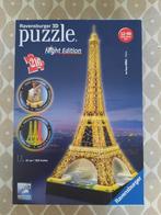 3D Eiffeltoren puzzel met licht, Hobby & Loisirs créatifs, Sport cérébral & Puzzles, Comme neuf, Enlèvement, Moins de 500 pièces