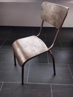 Prachtige patine design stoelen : 4 stuks, Ophalen, Zo goed als nieuw, Metaal, Vier