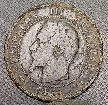 munt Frankrijk Napoleon 3, 10 centimes 1856 brons beschikbaar voor biedingen