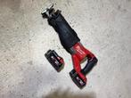Milwaukee M18 FSX-502X Reciprozaag Super Sawzall, Ophalen of Verzenden, Gebruikt, Reciprozaag, Milwaukee