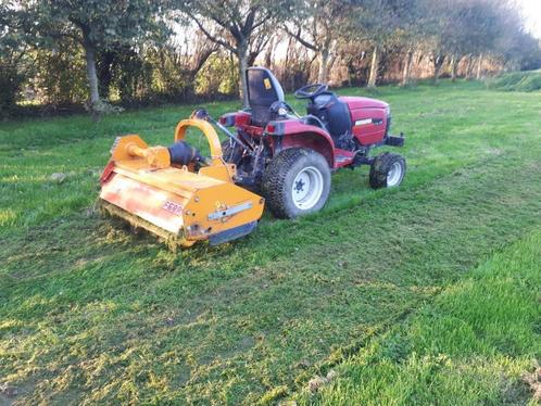 tracteur shibaura + broyeur ferri, Tuin en Terras, Zitmaaiers, Zo goed als nieuw, 120 cm of meer, Elektrische starter, Mulchfunctie