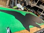 Zwarte kleur leer lap 1.1 mm dikte soepel en glad A-39, Ophalen of Verzenden
