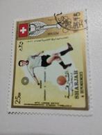Een postzegel over de voetbal van Zwitserland kleur geel, Postzegels en Munten, Postzegels | Europa | Zwitserland, Ophalen