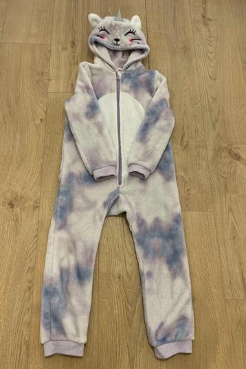 DPAM fleecejumpsuit "cat-unicorn” - Maat 6/8 jaar 128 cm