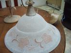 hanglamp plus twee geassorteerde nachtkastlampjes, Ophalen of Verzenden, Zo goed als nieuw, Glas