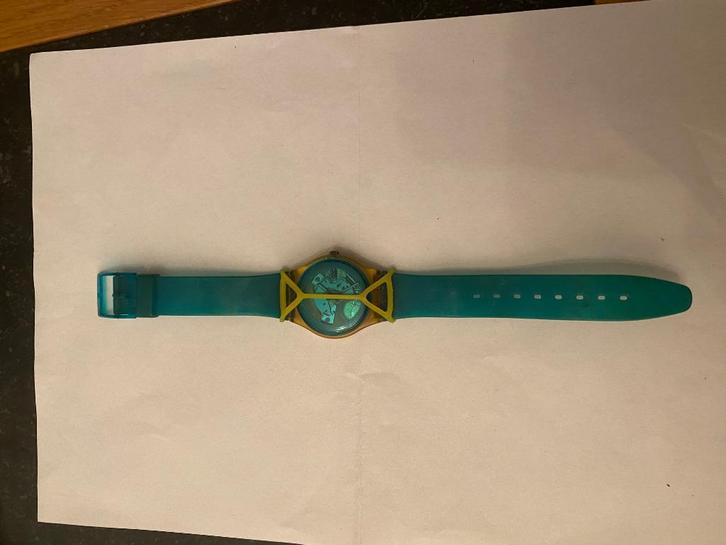 1986 GK103 Turquoise Bay Swatch montre | Cadran squelette de, Handtassen en Accessoires, Horloges | Antiek, Polshorloge, Overige merken