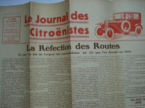 Le Journal des Citroënistes 10 Juillet 1926 N 14, Boeken, Auto's | Folders en Tijdschriften, Gelezen, Citroën, Verzenden