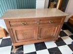 Antieke Kast/dressoir met marmer blad, Huis en Inrichting, Ophalen, Gebruikt, Antiek