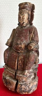 Sculpture en bois d' un Empereur Chinois (1644-1911), Enlèvement ou Envoi