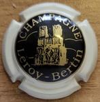 Champagnecapsule LEROY-BERTIN zwart, goud & crème nr. 04, Ophalen of Verzenden, Nieuw, Frankrijk, Champagne
