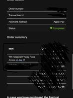 Tomorrowland  W1: Magical Friday Pass 17 july, Eén persoon