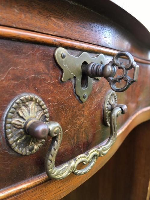 antiek Engels damesbureau in walnoot en mahonie !, Antiek en Kunst, Antiek | Kantoor en Zakelijk, Ophalen