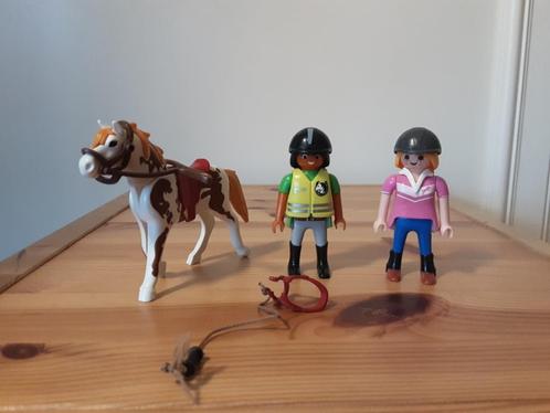 PLaymobil paardeninstructeur en ruiter - compleet, Kinderen en Baby's, Speelgoed | Playmobil, Zo goed als nieuw, Complete set
