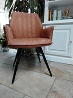 Eetkamerstoelen nubuck landelijk stoer retro, Huis en Inrichting, Ophalen, Zo goed als nieuw, Bruin, Vier