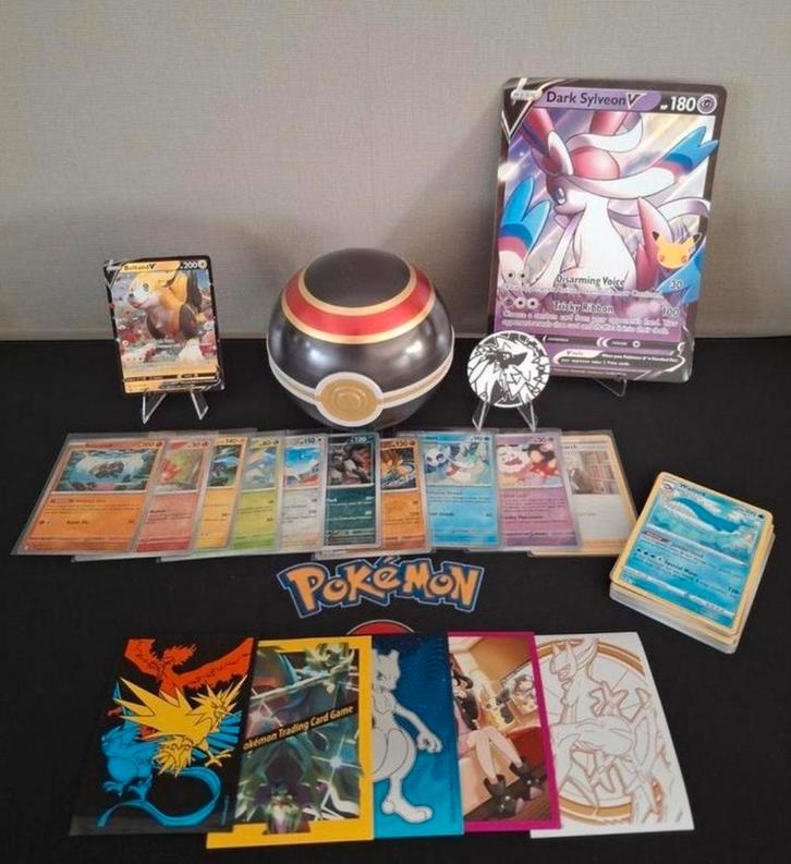 Pokéball met hit, jumbo en veel meer pokémon!, Hobby en Vrije tijd, Verzamelkaartspellen | Pokémon, Zo goed als nieuw, Ophalen of Verzenden