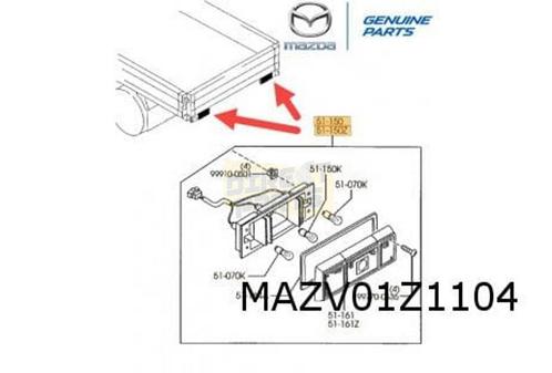 Mazda E2200 Pick-Up achterlichtunit Rechts  Origineel!  SA10, Autos : Pièces & Accessoires, Éclairage, Mazda, Neuf, Envoi