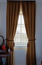 Overgordijnen okergeel geel kant en klaar gordijnen, Ophalen