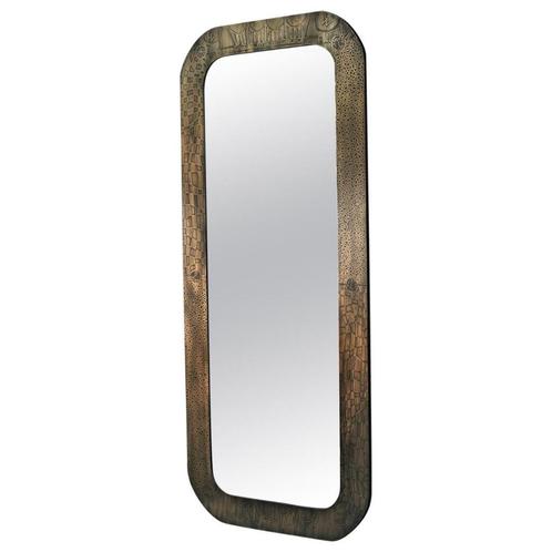 Spiegel door studio Belgali, Huis en Inrichting, Woonaccessoires | Spiegels, Zo goed als nieuw, 50 tot 75 cm, 150 tot 200 cm, Rechthoekig