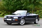 Audi Cabriolet 110 KW E2 (bj 1995, automaat), Auto's, Oldtimers, Automaat, Cabriolet, Blauw, Leder en Stof