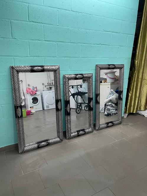 3 grote wandspiegels, Huis en Inrichting, Woonaccessoires | Lijsten, Gebruikt, Metaal of Aluminium, Ophalen