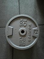 Disques de fonte de musculation fitness 10kg, Ophalen of Verzenden, Zo goed als nieuw