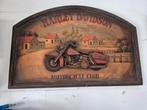 Houten schilderij harley davidson, Ophalen of Verzenden, Zo goed als nieuw
