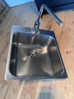 BLANCO spoelbak en kraan, perfecte staat - Spoelbak, Huis en Inrichting, Ophalen, Minder dan 50 cm, Gebruikt, Minder dan 25 cm