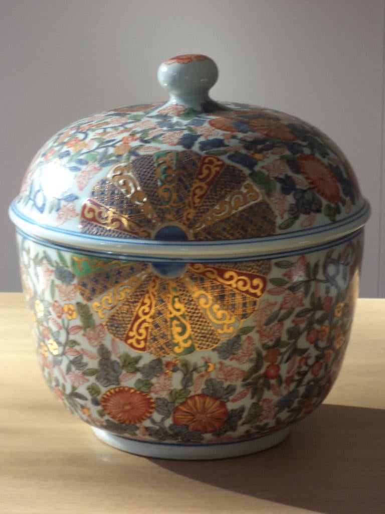 antiek Japan IMARI porselein handbeschilderd L pot gemberpot, Enlèvement