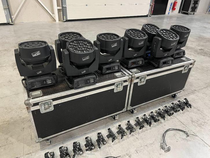 8x Clay Paky A.leda B-Eye K10 + 2x case + 16x bracket/clamp, Muziek en Instrumenten, Licht en Laser, Gebruikt, Licht, Geluidgestuurd