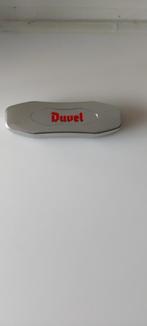 Duvel flessenopener in metalen doos jaar 2005 in nieuwstaat, Verzamelen, Ophalen of Verzenden, Nieuw, Flesopener, Duvel